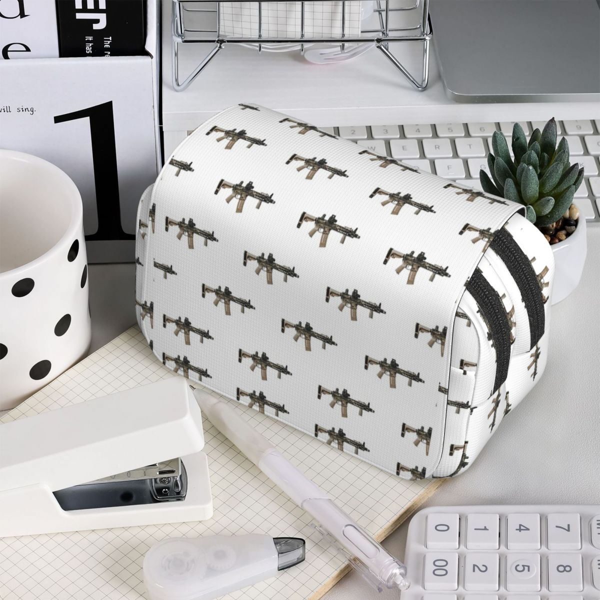 Piórnik AR-15 w kolorze khaki, – Tan Stationery & Office Supply recenzja i cena