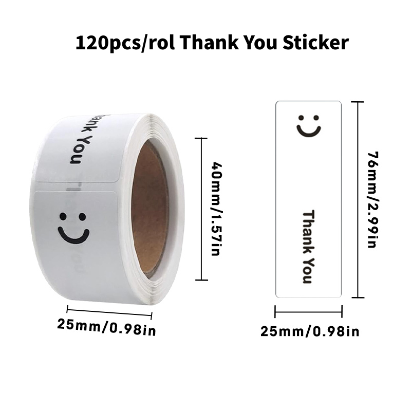KAYSION 120 szt./rolka Naklejk – Sticker Label Roll recenzja i cena